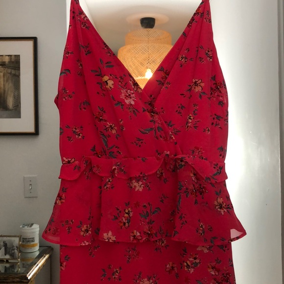 Pink floral dress with layers from Lulus - Picture 2 of 4